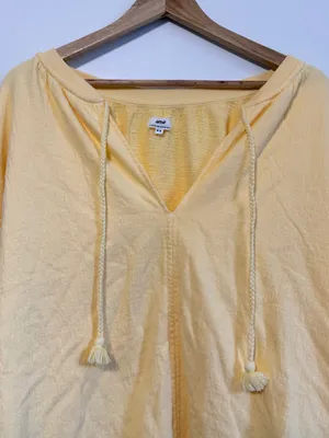 Aerie Yellow Notes Easy Street Sweatshirt Size Medium NWOT Oversized thumbnail 4