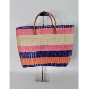 NWT! ANTHROPOLOGIE Pomaria Tassel Tote Straw Colorful Beach Pool Resort Vacation thumbnail 6