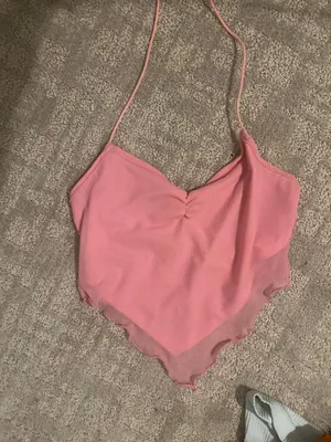 Pink Tank Top Crop Size XS thumbnail 3