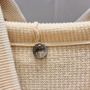 Margaret O'Leary Cream Waffle‎ Organic Cotton Hooded Sweater Fall Warm Lounge thumbnail 3