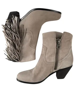 EUC Sam Edelman Leather Louie Fringed Boots Size 6 thumbnail 1