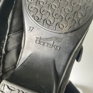 Dansko Tamara Slip-On Clogs Shoes Buckle Black Gray Suede Leather Women's 37 thumbnail 11
