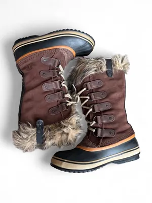 Sorel Joan of Arctic Tall Fur Trim Lace-up Winter Boots Size 7 thumbnail 8
