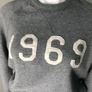 GAP 1969 Retro Spellout 80s‎ Pullover Sweatshirt Crewneck Logo Size Small thumbnail 3