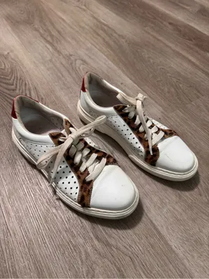 Johnston & Murphy Nora Leather Sneakers Leopard Women’s 8 thumbnail 2