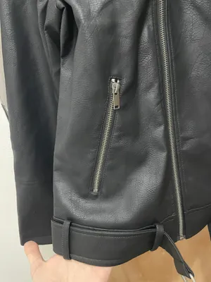 Fahsyee Faux Leather Jacket Women - Black Motorcycle Short Coat Moto Biker Blazer jacket brand new size medium thumbnail 6