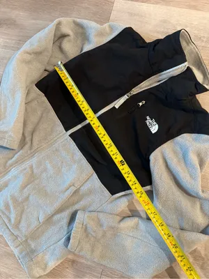 The North Face Women's Jacket Full Zip Fleece Polartec Gray & Black thumbnail 5