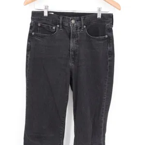 Gap Flare Jeans Womens 28/6 Charcoal Gray Denim Cotton Stretch Pockets High Rise thumbnail 5