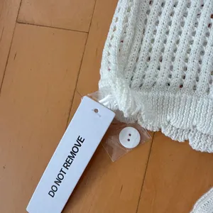 Princess Polly Beach Day white crochet knit top and shorts set thumbnail 6