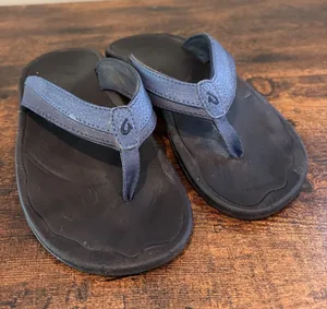 Olukai Ohana Women's 6 Blue Flip-Flop Thong Sandals Beach Vacation Shoes thumbnail 1