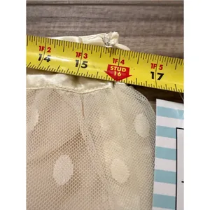 Ivory Swiss Dot‎ Mesh Overlay Mini Skirt NWT Women's XL Coquette Tulip B thumbnail 5