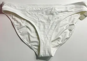Aerie • NWT White Jacquard Women's Swim Bottoms thumbnail 1