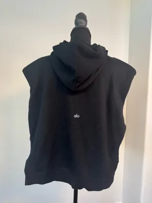 Alo Yoga Black Sleeveless Hoodie Size  thumbnail 3
