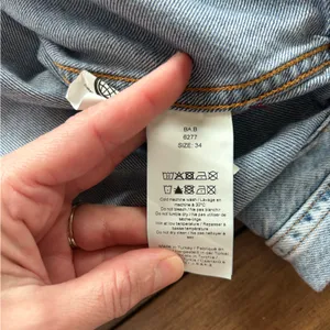 Ganni Peter Pan Collared Ruffle Denim Shirt Indigo Blue 34/XS thumbnail 10