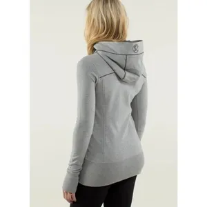 Lululemon Live Simply Hoodie Hoody Jacket Ii Heathered Medium Grey Size 4 thumbnail 3