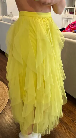 Strut & Bolt Yellow Chiffon Dress/Skirt thumbnail 1