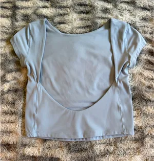 OFFLINE by Aerie Backless Top in Blue Size S thumbnail 2