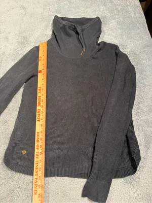Lauren Ralph Lauren black Funnel Neck Knit Sweater medium thumbnail 5