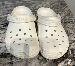 CROCS White Sandals with Signature Perforated Design thumbnail 1