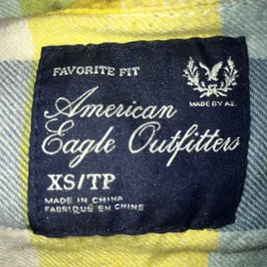 American Eagle XS favorite fit flannel button down thumbnail 3