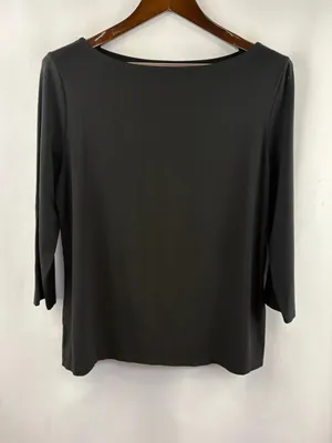 Women’s Ann Taylor Factory Large Black 3/4 Sleeve Blouse thumbnail 2