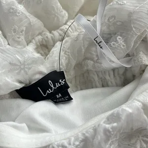 Lulus Lovely Charisma White Eyelet‎ Embroidered Off-The-Shoulder Dress thumbnail 7