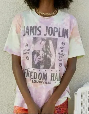 Daydreamer Women's Size Small Janis Joplin Freedom Hall Tee thumbnail 1
