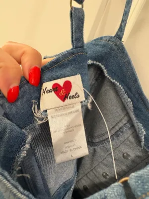 Denim Dress Blue Size L thumbnail 3