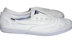 Keds Classic White Slip On Sneakers Size 8.5 thumbnail 1