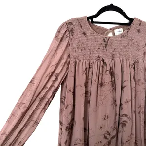 ARITZIA Wilfred Eden Floral Boho Dress Brown‎ Sz Small thumbnail 4