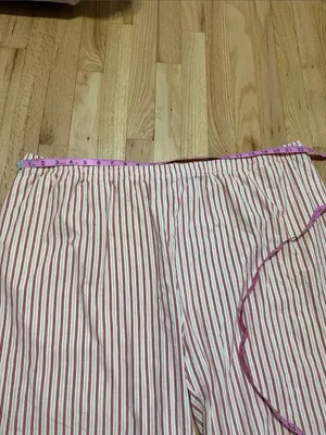 Storq Cotton Tan Red Striped Pull on Wide Leg Pants Sz 3XL thumbnail 4