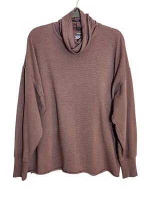 Aerie Dusty Mauve Cowl Neck Pullover Size Small thumbnail 1