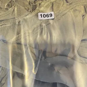 1069 | Aerie Boho Smocked Waist Flowy Viscose Maxi Skirt Olive Green‎ Womens S thumbnail 8