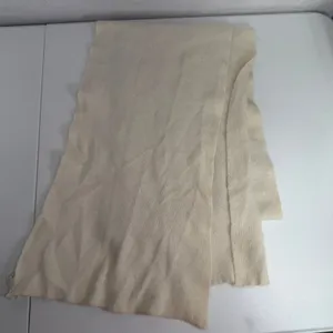Women's Haberdashers Scarf Cream Angora Wool Blend Vintage 80s Fuzzy Soft Warm thumbnail 7