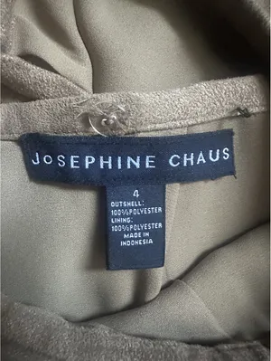 Josephine Chaus Tan Faux Suede Vintage Fall Midi/Maxi Cargo Skirt thumbnail 7