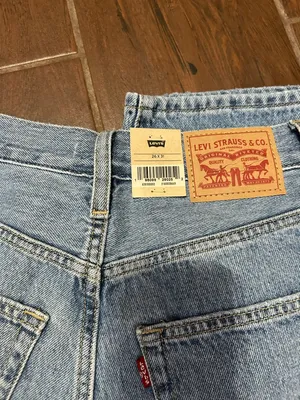 Levi’s 94 Baggy Distressed Mid Rise Straight Leg Denim Jeans thumbnail 5