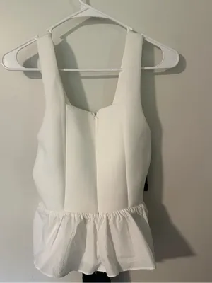 Endless Rose Anthropologie tie front peplum blouse thumbnail 5