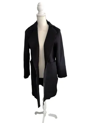C LUXE Black Fall Coat Jacket Size Medium thumbnail 5