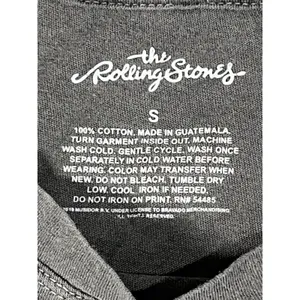 The Rolling Stones Band T Shirt‎ Gray Distressed Graphic Tee Women's Small thumbnail 4