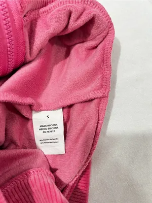 Bebe Pink Velour Tracksuit Size Small Pink Taffy Plush Zip Up Set Jacket & Pants thumbnail 13