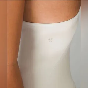 Lululemon Wundermost Ultra-Soft Nulu Square Neck Sleeveless Bodysuit Bone thumbnail 4