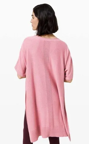 Lululemon Be At Ease Poncho Cashmere Blend Pink thumbnail 2