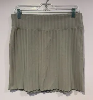 Grey ribbed‎ aerie offline scallop hem skirt thumbnail 1