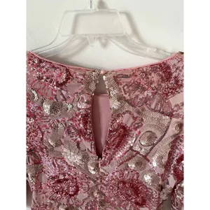 Ark & Co. Sequin Swifty Formal Sequin Mini Dress Pink Size Small thumbnail 4
