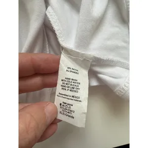 See You Monday White Tube Top Strapless Basic Crop‎ ST8412 XL NWT thumbnail 8