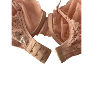 Victoria's Secret 36D Pink Sheer Lace Full Coverage Unlined Bra 2009 - No Wire thumbnail 5