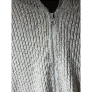 Moon & Madison Knit Hooded Zip Sweater in Off-White L 12-14 EUC thumbnail 5