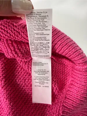 J. Crew Cotton Blend Vibrant Fuchsia Sweater thumbnail 6