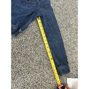 Levi's dark wash denim peplum jacket M thumbnail 8