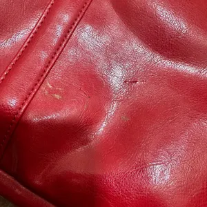 Buxton | Red Faux Leather Laptop Quilted Flap Turn Lock Work Briefcase Tote Bag thumbnail 3